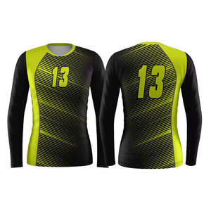 Maillot de volley-ball personnalisé, dernier design, manches courtes, respirant, séchage rapide, 100% polyester, unisexe, toutes saisons, marque OEM - Product Image 3