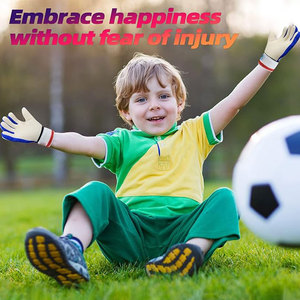 Guantes de portero para niños OEM superventas Material de cuero de alta calidad MOQ bajo - Product Image 4