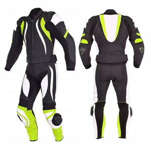 Vêtements de sport en cuir unisexe de haute qualité, logo personnalisé, couleur, coupe-vent, protection anti-UV, manches longues, 280g, moto, course automobile - Product Image 1