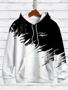 Diseño personalizado French Terry 400 GSM Sudadera con capucha Logotipo de impresión personalizada peso pesado 100% algodón Sudadera con capucha para hombre - Product Image 4