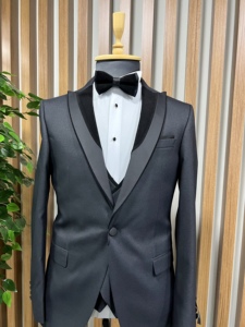 Traje de negocios y de novio de boda para hombre de alta calidad al por mayor barato hecho a medida viscosa y tela de poliéster traje de élite para hombre - Product Image 3