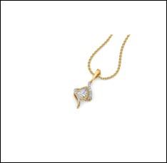 จี้เพชรทรงลูกแพร์ประดับด้วยเพชร CVD แท้ 9 กะรัต ดีไซน์หรูหรา น้ำหนักเบา เหมาะสำหรับผู้หญิง ความใสระดับ EF VSVVS น้ำหนัก 0.52 กะรัต - Product Image 5