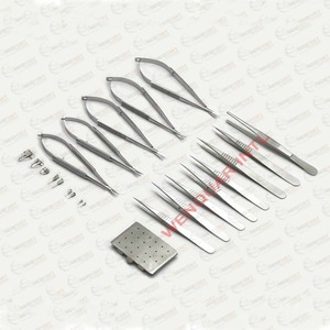 Juego de instrumentos de microcirugía Fuente de alimentación manual de plástico de acero inoxidable de calidad superior Juego de instrumentos de microcirugía de 18 piezas - Product Image 2