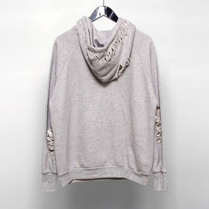 Sudadera con Capucha para Hombre, de Algodón/Poliéster, de Alta Calidad, con Forro Polar Desgastado, Cómoda, de Manga Larga, con Técnica Puff, Diseño Liso - Product Image 2