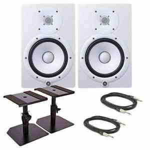 MEJORES VENTAS HS8 Altavoz de Monitor de Estudio Activo de 8 Pulgadas - Blanco/Negro PAQUETE COMPLETO - Product Image 2