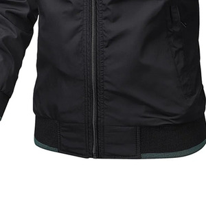Transpirable a prueba de viento temporada de invierno servicio OEM venta al por mayor mejor diseño hombres mujeres soporte grueso frontal Color sólido Regular Fit Bomber - Product Image 6