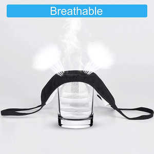 3 capas de algodón cara cubierta máscara filtro bolsillo Logo impreso reutilizable transpirable ecológico tela de lujo negro Halloween boda - Product Image 4