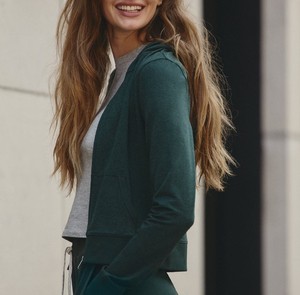 Sudadera con Capucha Casual Chic para Mujer, Sudadera con Capucha Ajustada y Elegante con Cierre, Estilo Deportivo - Product Image 5