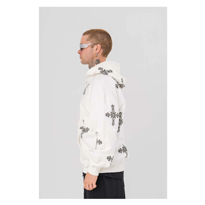 Men's Winter Embroidered Hoodies & Sweatshirts Customizable Plus Size 100% Cotton Oversized Fit Zipper-Up Style ODM Eco-Friendly - Product Image 3