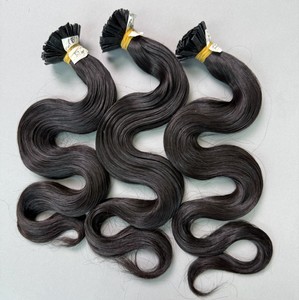 Vietnamese <b>Body</b> <b>Wave</b> Human Hair Extensions Virgin Hair Machine Double Weft Super Double Drawn Natural Black for Salon - Product Image 1