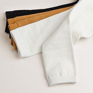 Calcetines de Vestir para Mujer, Largos, Acanalados, Suaves, Transpirables, Mezcla de Algodón, ODM, Uso Diario, Cómodos, Diseño Sólido - Product Image 4