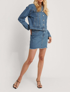 New Arrival Classic Casual Winter Denim <b>Jacket</b> Custom Printed Vintage Washed Front <b>Men</b> Women Durable Cotton-<b>Filled</b> Breathable - Product Image 5