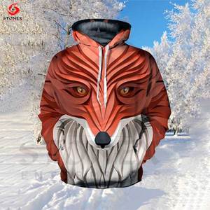 2024 logotipo personalizado 3D impreso Sudadera con capucha de gran tamaño para los hombres ropa de calle de invierno patrón sólido ODM al por mayor hecho de poliéster lavado - Product Image 4