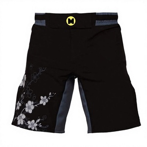 Custom Made Muay Thai Solid Cotton Comfortable Martial Art Fight <b>Trunks</b> Personalized MMA Shorts Front High High Street - Product Image 1