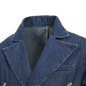 Premium High Quality Men's Vintage Style Custom <b>Denim</b> <b>Jacket</b> 100% Cotton Knitted Acid Wash Winter Season with <b>Patches</b> Button - Product Image 3