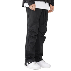 Pantalon de survêtement en nylon personnalisé de haute qualité pour hommes pantalon de survêtement baggy surdimensionné à fermeture éclair latérale en gros - Product Image 4