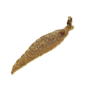 Porte-encens en forme de feuille parfait pour les rituels aromatiques relaxants porte-encens décoratif en forme de feuille - Product Image 3