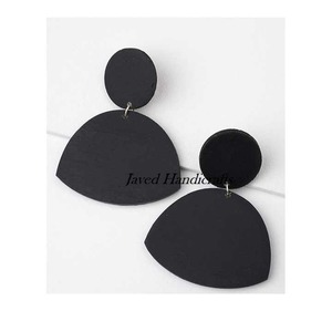 Elegantes pendientes de cuerno de búfalo natural para niñas y mujeres artesanías Javed DE LA India joyería de estilo Animal pulido - Product Image 6