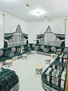 Design d'intérieur Majlis arabe, design classique moderne, ensemble élégant pour salon, sièges d'angle luxueux, design gain de place - Product Image 3