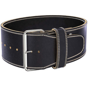 100% ceinture à une broche en caoutchouc naturel pour les poussoirs de gymnastique respirant forte couture large conception réglable ajustement crochet boucle fermeture - Product Image 3