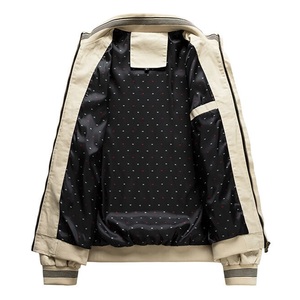 Nouvel arrivage de veste bombardier enduite à la mode pour hommes, col montant, manches longues, logo personnalisé, sublimation hiver Streetwear applique - Product Image 2