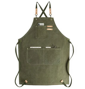 2025 Custom Waterproof <b>Canvas</b> Cooking Kitchen <b>Apron</b> With Logo - Product Image 4