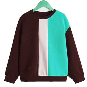 Sweat-shirt à capuche en molleton pour homme, hiver, blocs de couleur, brodé, épaules tombantes, manches longues, grande taille - Product Image 6