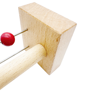 PLOMA AE101 Ábaco de madera de 23 cm con 2 filas para contar, sumar y restar, con cuentas metálicas blancas y rojas para estudiantes - Product Image 6