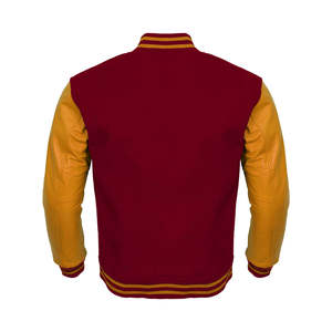 Chaqueta Universitaria de Béisbol Tipo Bomber con Mangas de Cuero y Bordado de Alta Calidad, Fabricada en 2025, Alta Demanda - Product Image 6