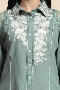 Ropa Étnica India y Pakistaní de Secado Rápido, Reversible, Sin Arrugas, con Bordado de Seda Artística para Mujer, Trendmalls R99 - Product Image 5