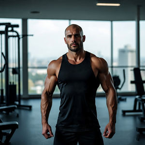 Custom Bodybuilding <b>Muscle</b> <b>Fit</b> Workout Top Gym Athletic Fitness Wear Men's Tank Top Summer Lightweight Gym Top - Product Image 4