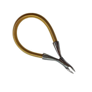 Pinza para cutículas de uñas, mango de resorte, resorte único, Metal, acero, dedo del pie, pinzas para cutículas para belleza con embalaje personalizado - Product Image 2