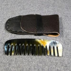 Peigne à cheveux en corne de bœuf naturelle de haute qualité, fait à la main, écologique, style animal, corne de buffle, prêt à être expédié - Product Image 6