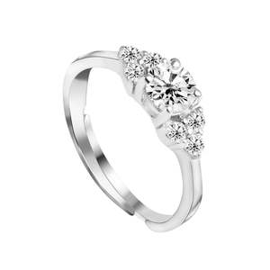 Anillos de Plata de Ley 925 de Primera Calidad para Mujer, Chapados en Rodio con Circonita, para Compromiso, Anillo de Joyería para Hombre - Product Image 1