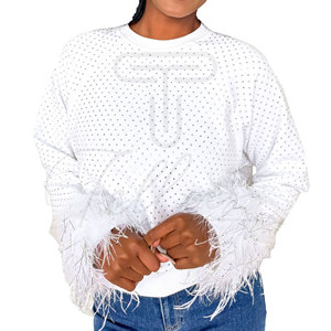 Sudaderas con Pedrería para Mujer, Impresión de Calidad, Personalizadas, Manga Larga, Transpirables, de Alta Calidad - Product Image 1