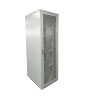 Baies de serveur 45U perforées ventilées 19 pouces RAL7035 Blanc Gris avec ventilateurs de refroidissement et entrées de câbles supérieures et inférieures RAL9004 Noir