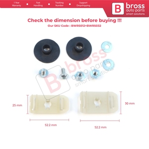 ชุดคลิปสายสะพายยึดกระจกควบคุมหน้าต่าง BWR5012 + BWR5032สำหรับ S203 W203คลาส C CL203 CLC 2037200114 - Product Image 5