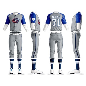 Wholesale Custom Sublimated Breathable Anti-UV Anti-Bacterial Plus Size <b>Mesh</b> Men Women Baseball Shirts Jersey <b>Pant</b> Softball - Product Image 1