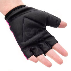 Guantes de Ciclismo de Cuero para Hombre, Invierno, Medios Dedos, Cierre de Gancho y Bucle, Ligeros, Cómodos, Agarre Transpirable, Tejido Activo - Product Image 4