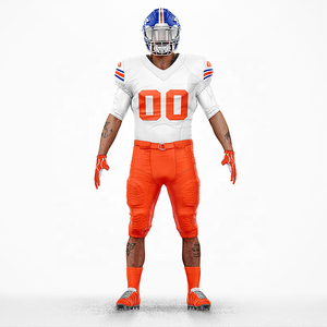 Meilleur ensemble d'uniformes de football américain personnalisés entièrement sublimés pour jeunes vêtements de sport d'entraînement respirants à manches courtes - Product Image 4