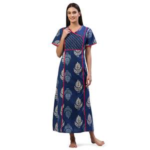 Camisón Largo Evolve para Mujer, Súper Suave, 100% Algodón, Estampado, Tejido de Algodón para Uso Doméstico - Product Image 5