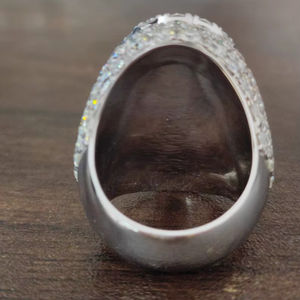 8.00Ct Ice Out Baguette Cut Moissanite Pave Setting Claw Setting White Gold Hip Hop Style Hombres 925 Sterling Silver - Product Image 5