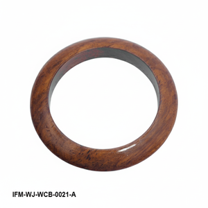 <b>Handcrafted</b> Natural Rosewood Bangle Smooth Polished Chunky Wood Bracelet for Women Eco-Friendly Boho <b>Jewelry</b> Statement Piece - Product Image 2