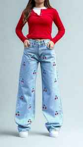 MS Handicraft - Tela de Mezclilla Moderna de Algodón, Modelo MS-WC-001, Hecha en Japón, Tamaño Personalizado, Forma Personalizada, Impresión Personalizada - Product Image 5