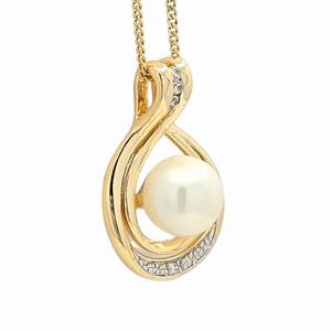 สร้อยคอประดับมุกสุดหรู18K 14K ชุบทองสวยงามรอบมุกชุบทอง - Product Image 2