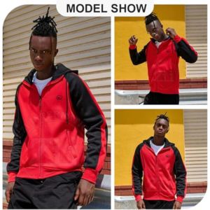 Sweat-shirts à capuche pour hommes de haute qualité, 100% coton, broderie, impression par transfert thermique, polaire épais, uni, léger - Product Image 4