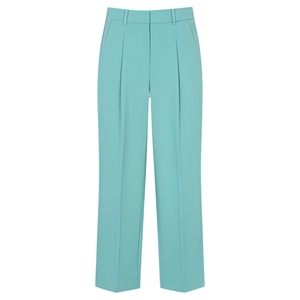 กางเกงขายาวทรงตรงผ้าแคนวาส ระบายอากาศ แห้งเร็ว ผูกเชือก ผ้ายืด 100% ผ้าฝ้าย เอวกลาง สำหรับผู้หญิง สไตล์ลำลอง ธุรกิจ ทำงาน - Product Image 4