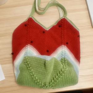 Bolso Bandolera Mini de Ganchillo de Calidad de Exportación, Bolso de Teléfono Moderno para Mujer, Bolso de Hombro de Algodón con Diseño Indie, Dos Correas, a la Moda - Product Image 4