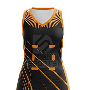 Uniforme de netball pour femmes 2026 de haute qualité, imprimé, respirant, léger, durable, sans manches, pour une utilisation toute l'année, 100% polyester - Product Image 5