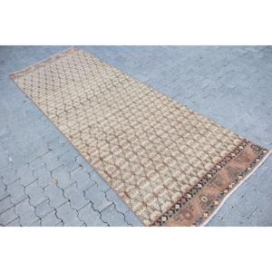 พรมวินเทจ, พรมตุรกีขนาด 3.5x9.7 ฟุต, พรมลายสัตว์สีน้ำตาลน้ำเงิน - Product Image 2